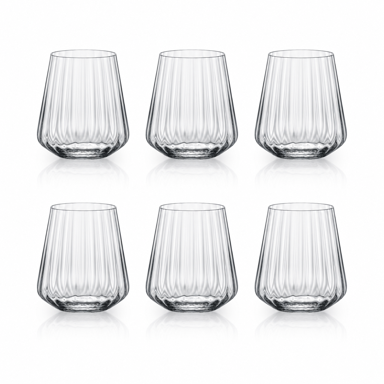 Čaše Sandra Optic 400ml - Crystal Bohemia  | 6 kom 🇨🇿