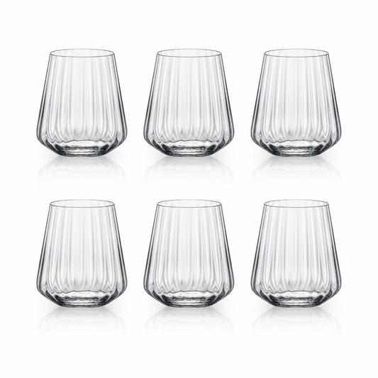 Čaše Sandra Optic 400ml - Crystal Bohemia  | 6 kom 🇨🇿
