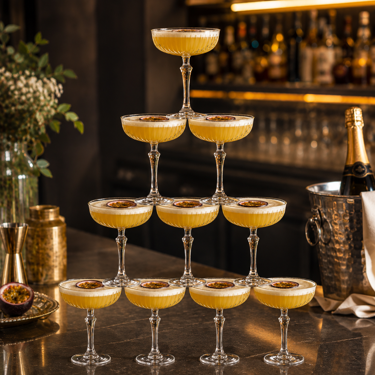 Set 4 čaše za martini Joy