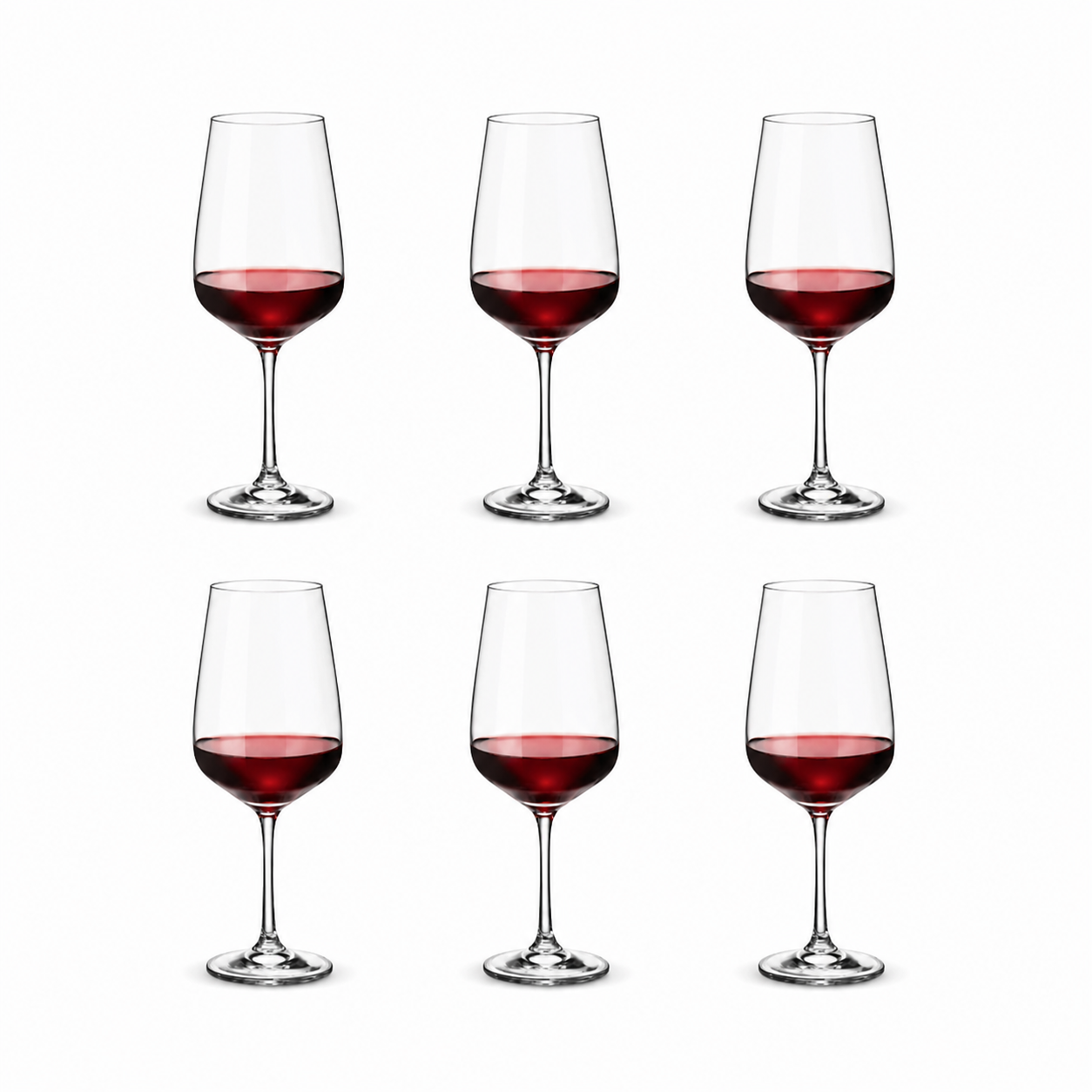 Set 6 čaša za crno vino – Bohemia Strix 450ml