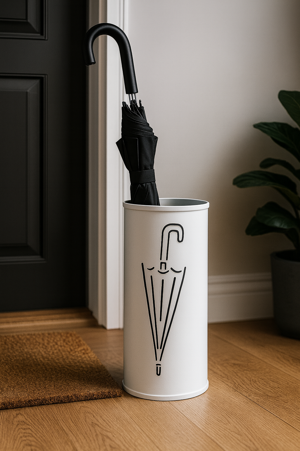 Stalak za kišobrane CEDRIC WHITE Ø20 × 48,5cm