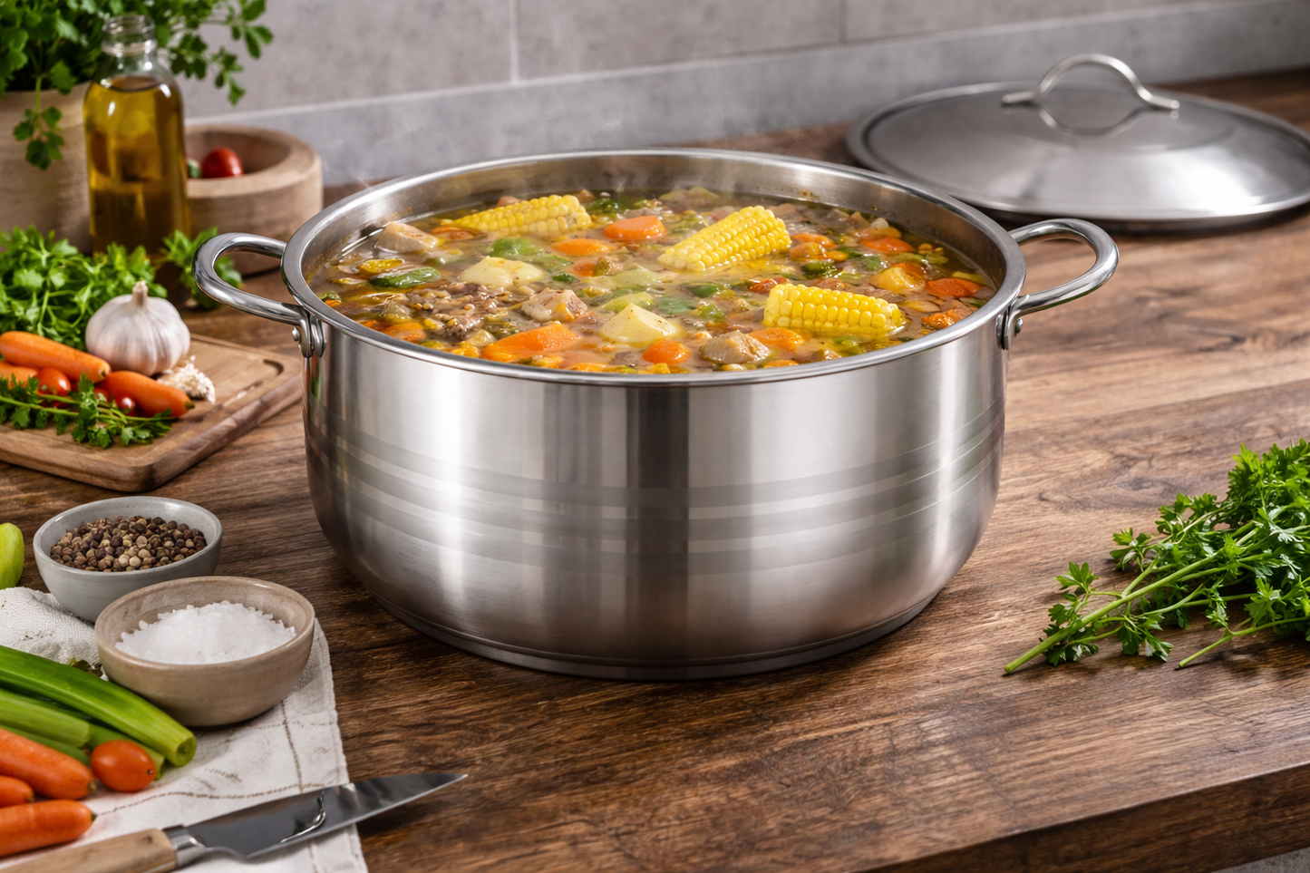 teća za sarme, lonac za sarme, veliki inox lonac, inox teća 27,8 l, lonac 40 cm, veliki lonac s poklopcem, teća za velike količine, lonac za varivo, lonac za juhu, teća za fažol, lonac za kiseli kupus, teća za punjene paprike, inox lonac za indukciju, lonac za indukcijsku ploču, ugostiteljski lonac, horeca lonac, profesionalni inox lonac, kuhinjska teća velika, lonac za obitelj, lonac za restoran, inox posuđe, lonac od nehrđajućeg čelika, teća s poklopcem, veliki kuhinjski lonac, lonac za kuhanje sarme, teć