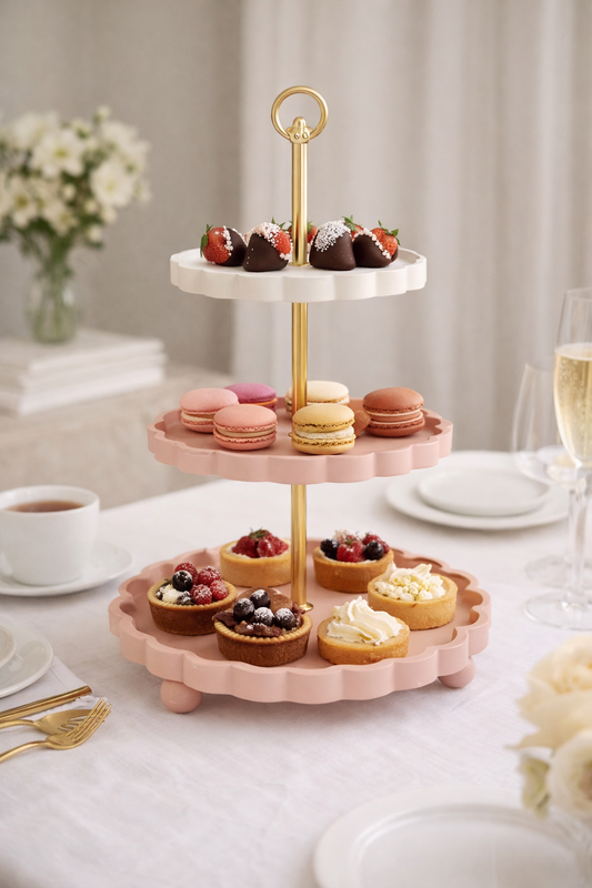 Etažer za posluživanje 30×50cm Pink