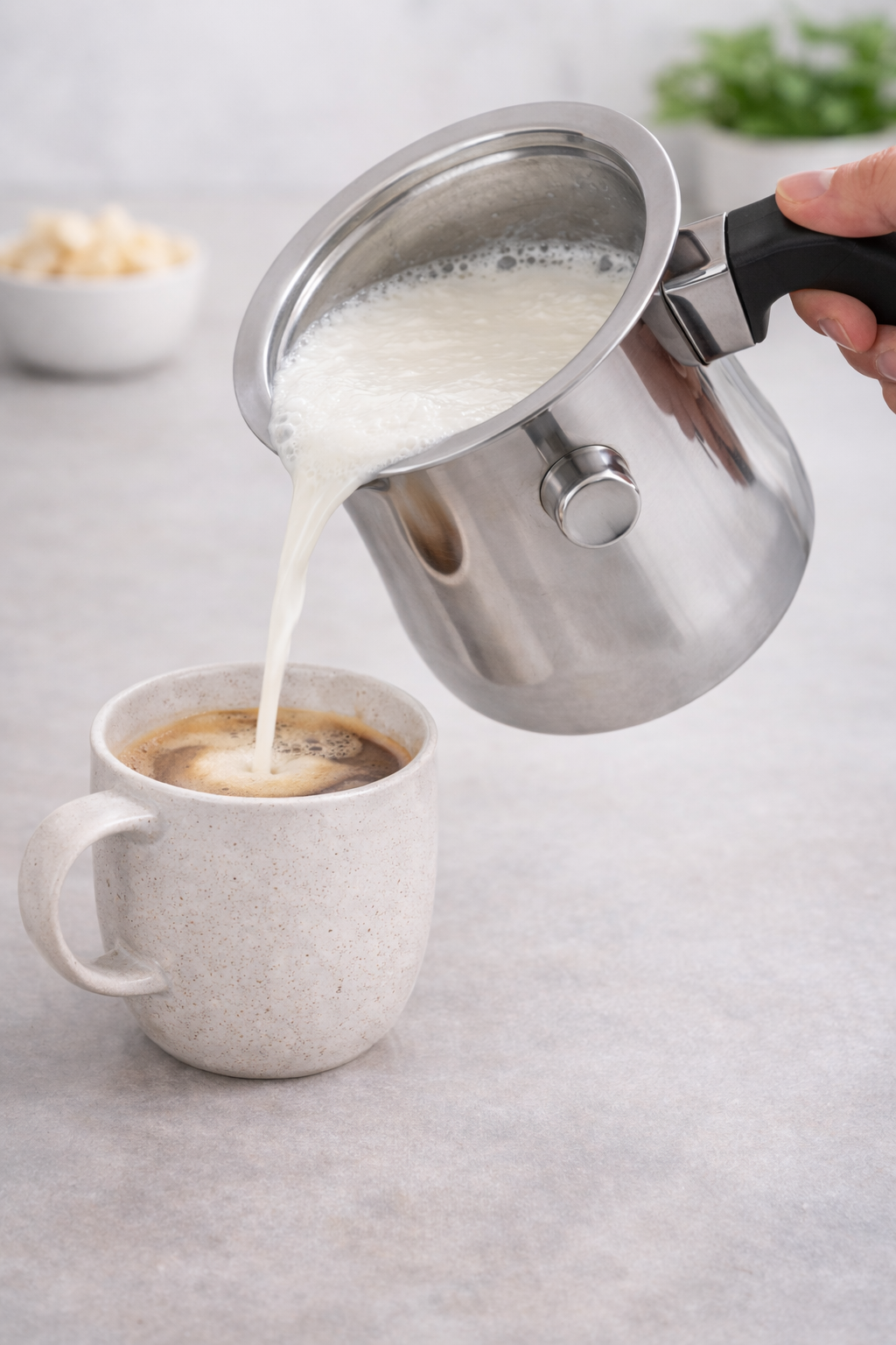 Lončić za mlijeko od nehrđajućeg čelika 1,5 L – KingHoff ☕🥛