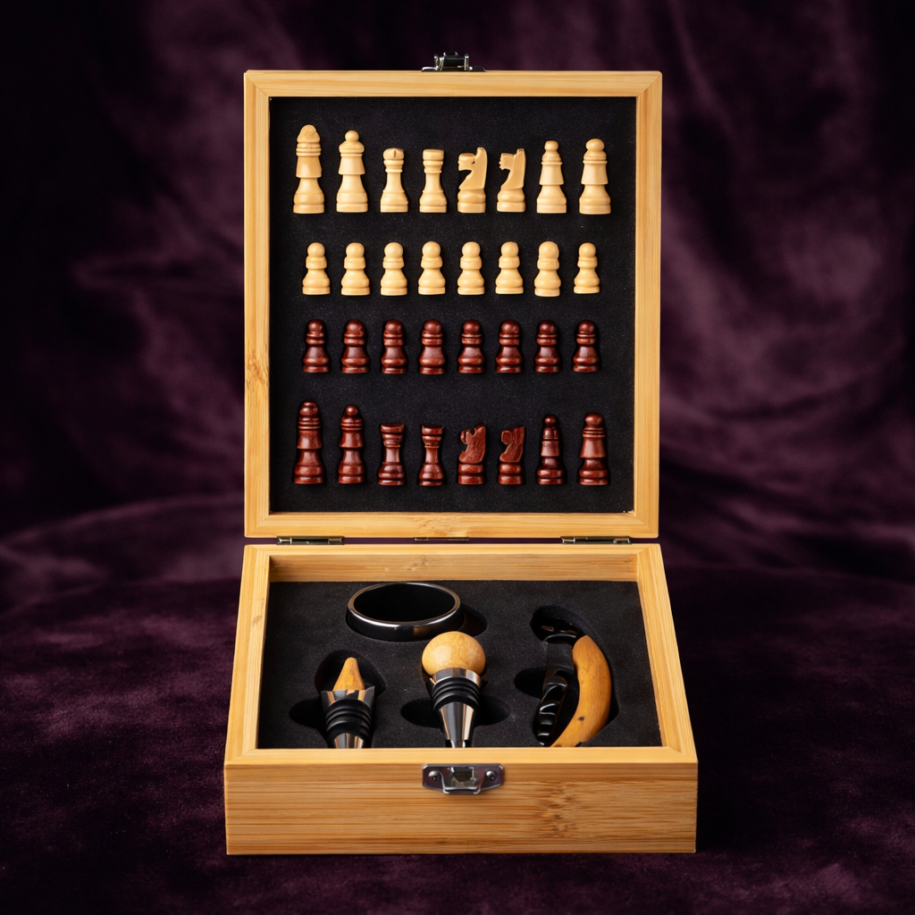 Šah i set za vino 🍷 2 poklona u jednom