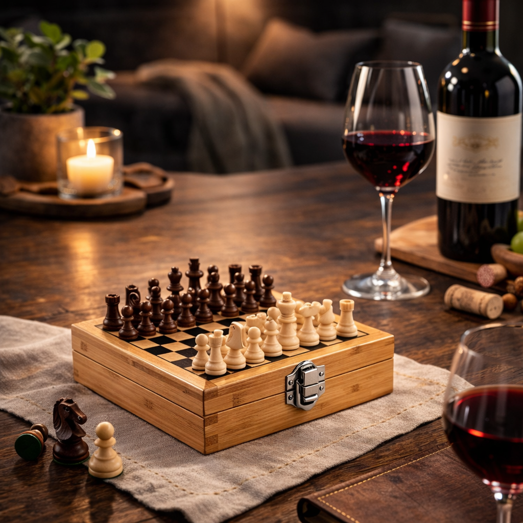 Šah i set za vino 🍷 2 poklona u jednom