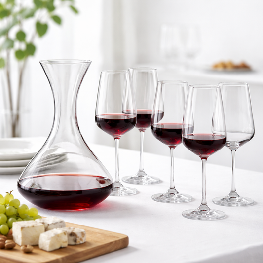 Set 6 kristalnih čaša i dekantanter Sandra 7/1