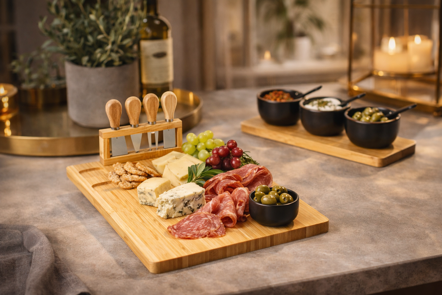 Daska za sir Charcuterie s noževima – set 5 kom