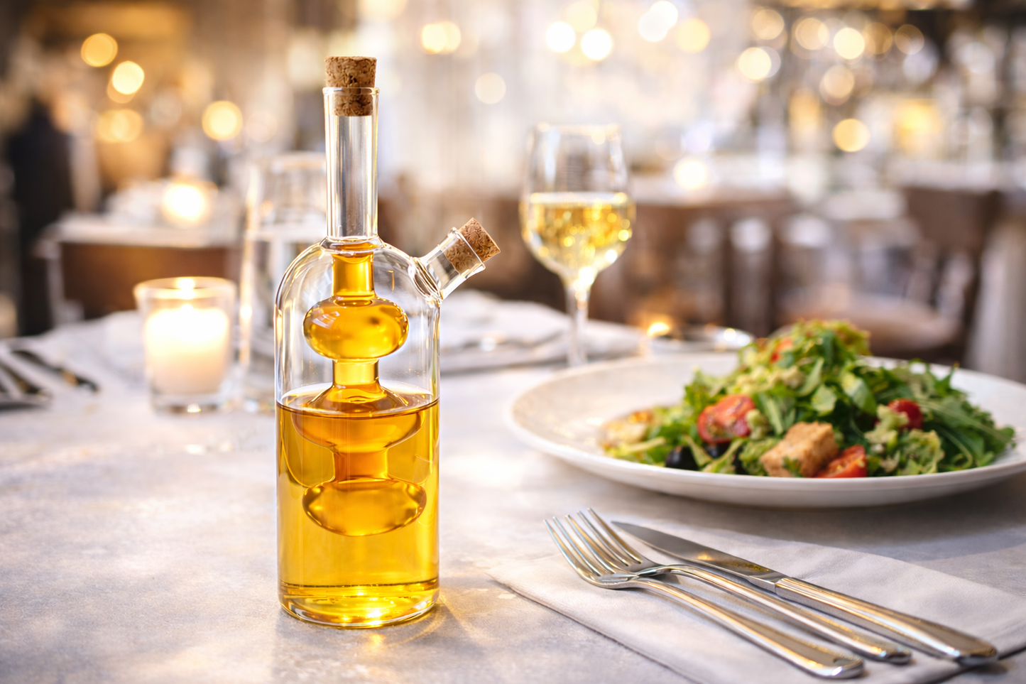 Staklena posuda za ulje i ocat 220/80