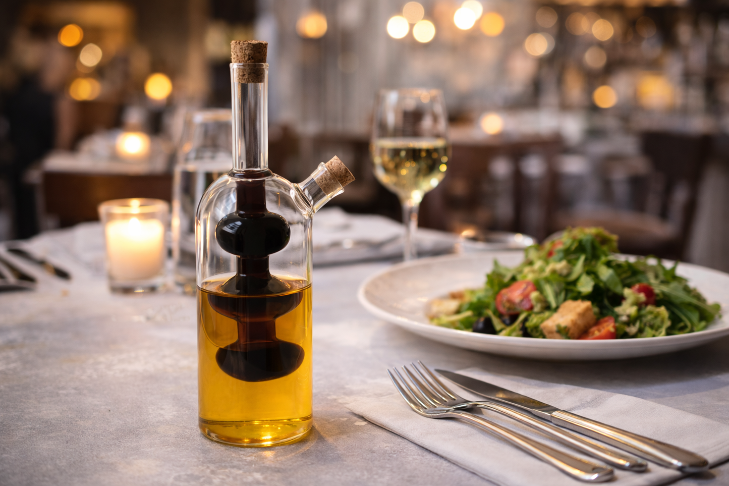 Staklena posuda za ulje i ocat 220/80