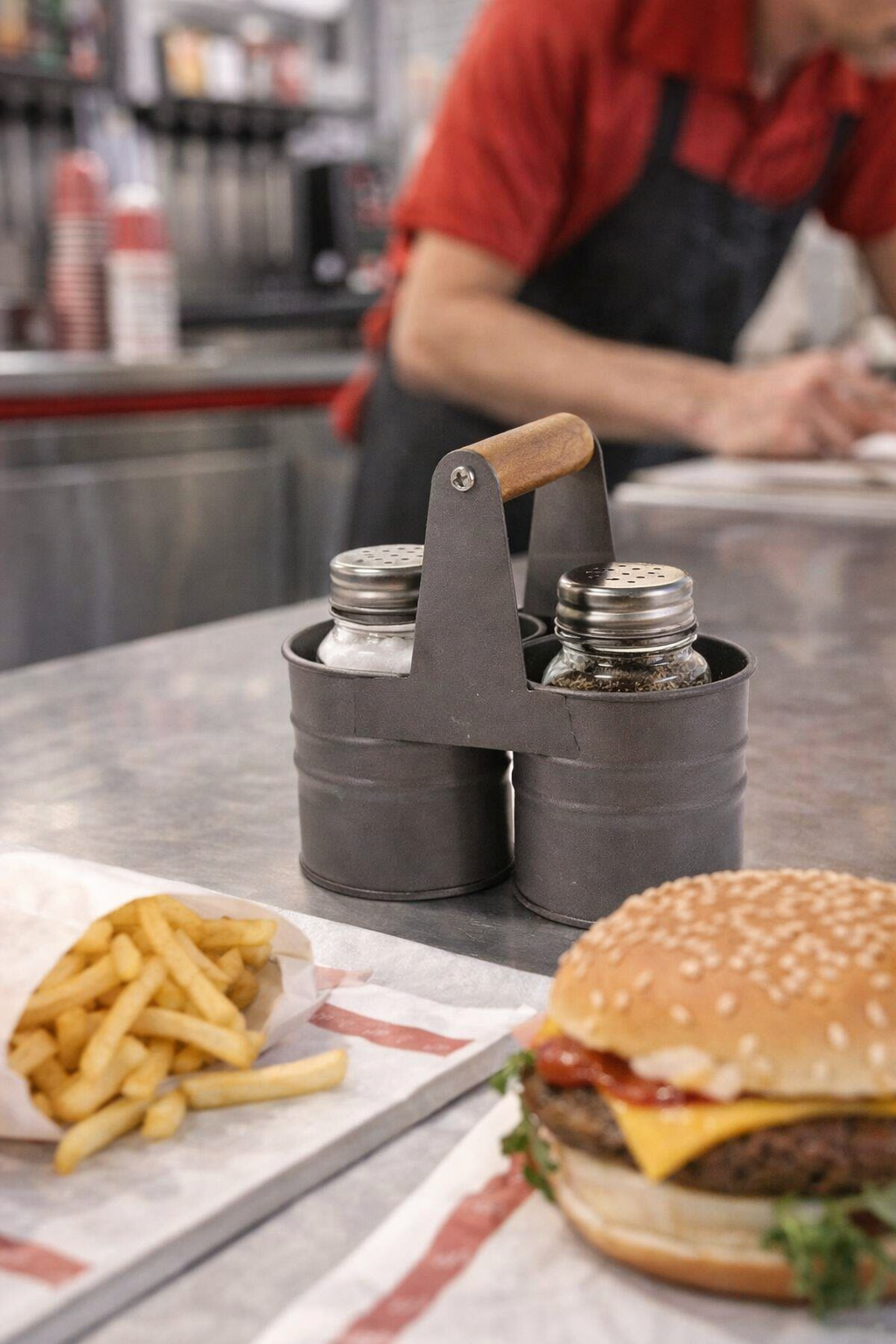 Set za sol i papar s metalnim držačem🍽️