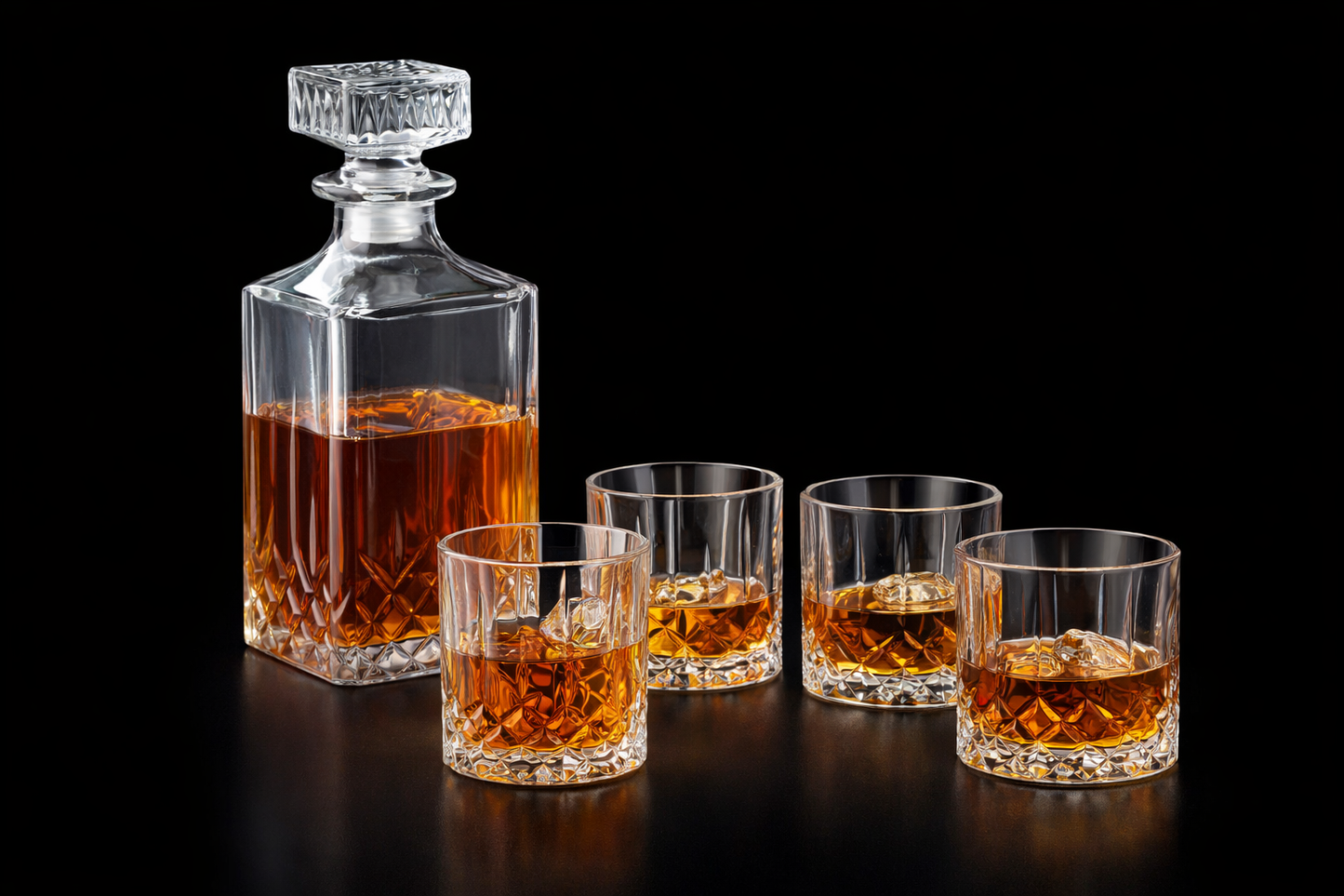 Stakleni set za whiskey - Idealan poklon - Dekanter i 4 čaše