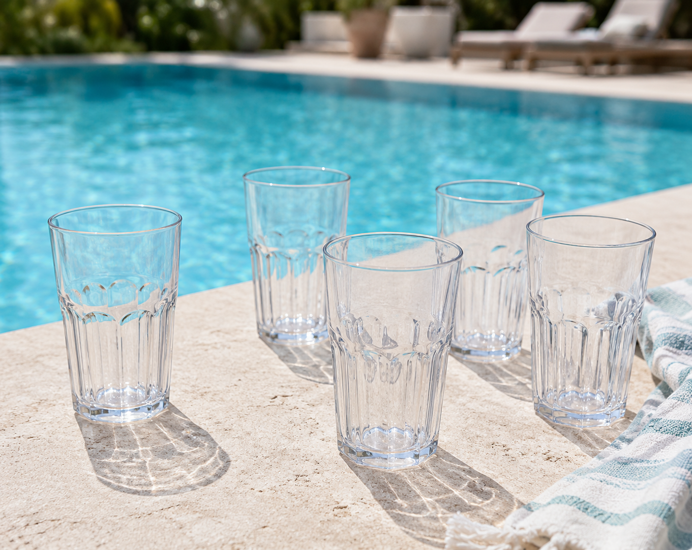 Set 5 plastičnih čaša za bazene 400ml