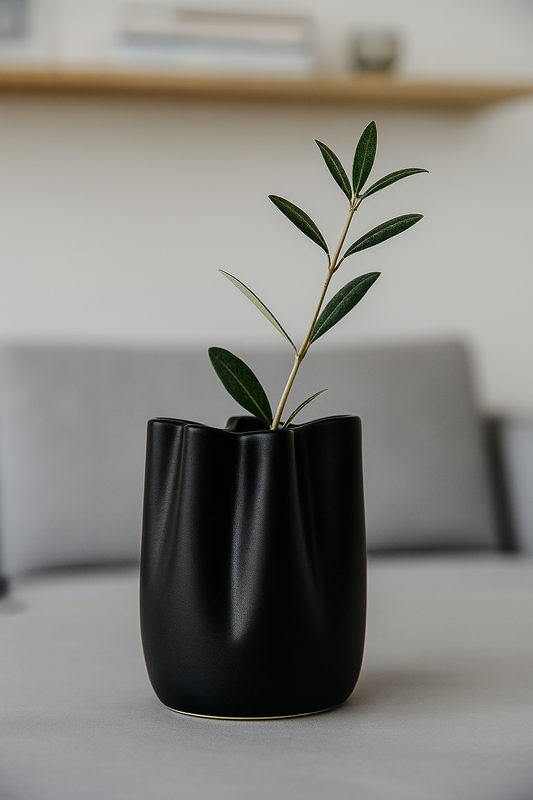 Vaza porculanska crna - Modern Twist