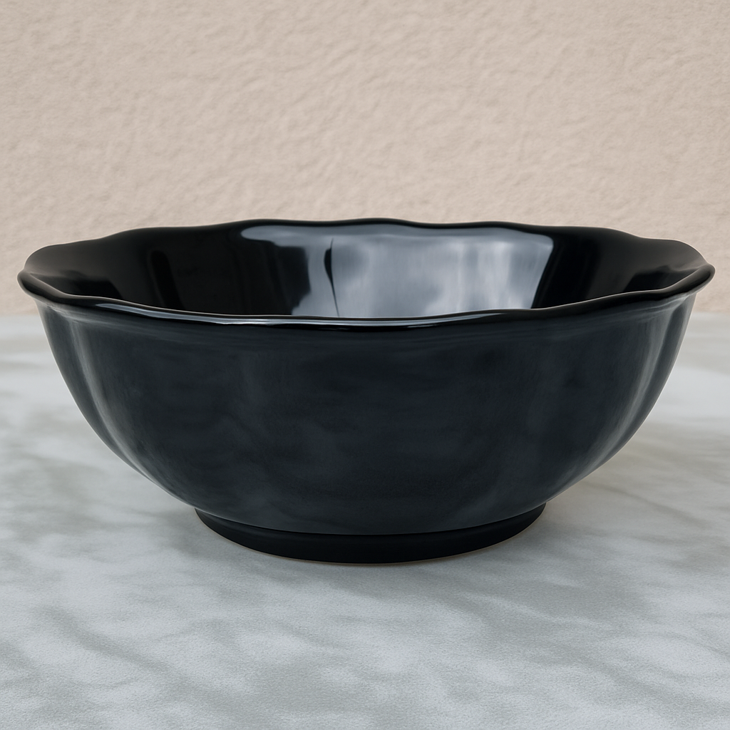 Zdjela crna valovita 32 cm – MPS 🇮🇹