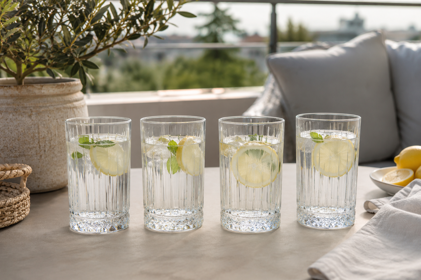 Set 4 čaše Auris 500ml - Akcija