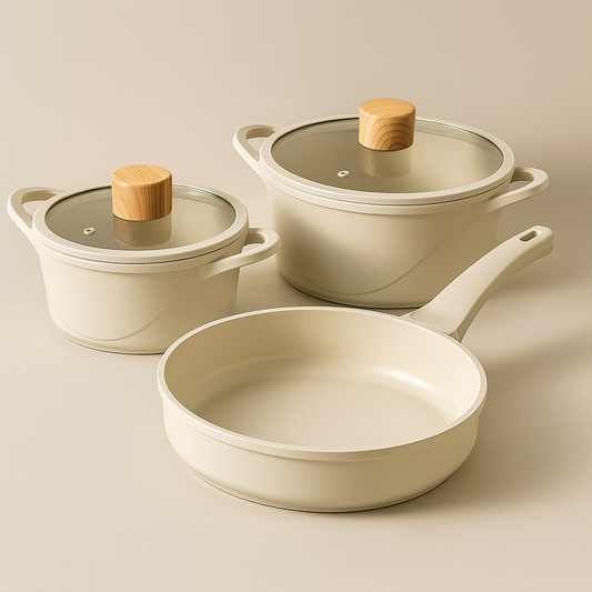 Set posuđa 7-dijelni – Ceramic Krem 12050