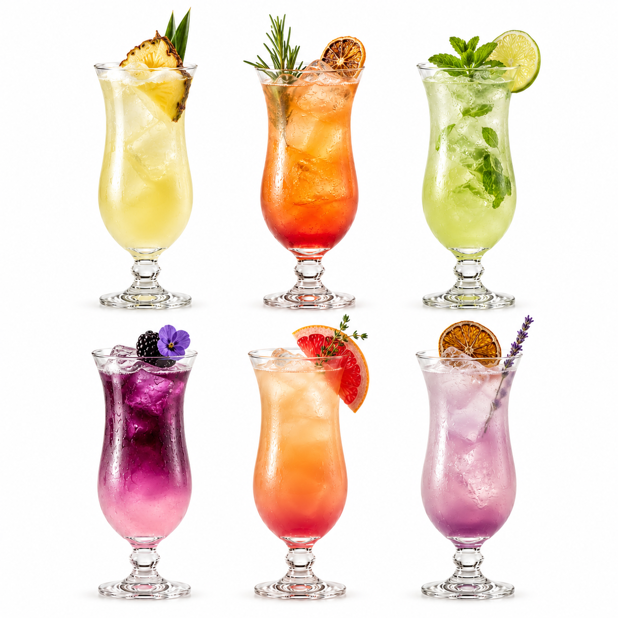 Set 6 čaša Hurricane 🍹 Pina Colada