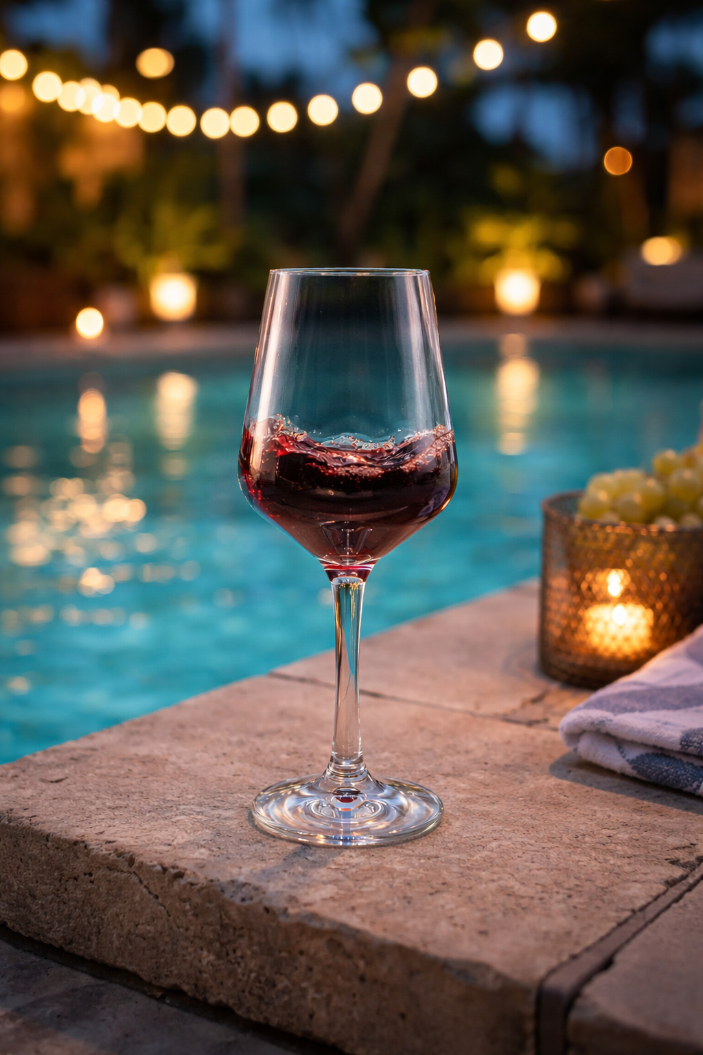 Čaša za vino 380ml plastična - by NIRS 🍷