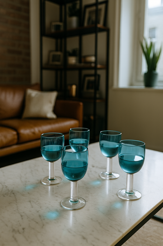 Čaše za vino 30ml - Set od 6 – Ginger Azzurro, Cierre 🍷 🇮🇹