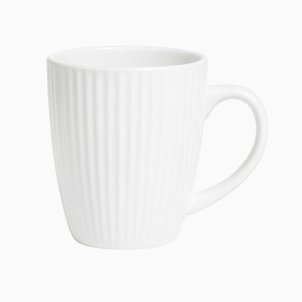 Keramičke šalice Relief - 3 boje ☕ – Elegantna kolekcija u neutralnim tonovima