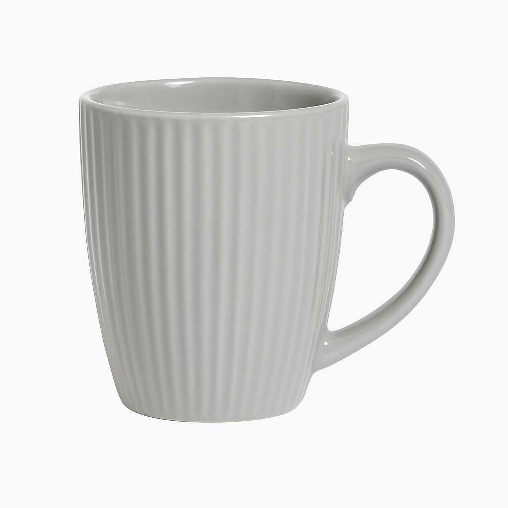 Keramičke šalice Relief - 3 boje ☕ – Elegantna kolekcija u neutralnim tonovima