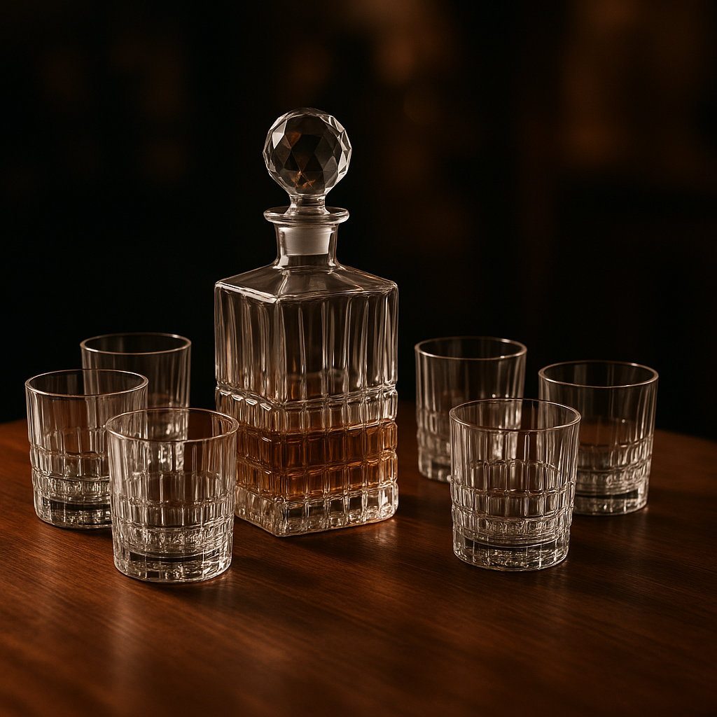 Whiskey set od kristalnog stakla (1+6) – Diplomat