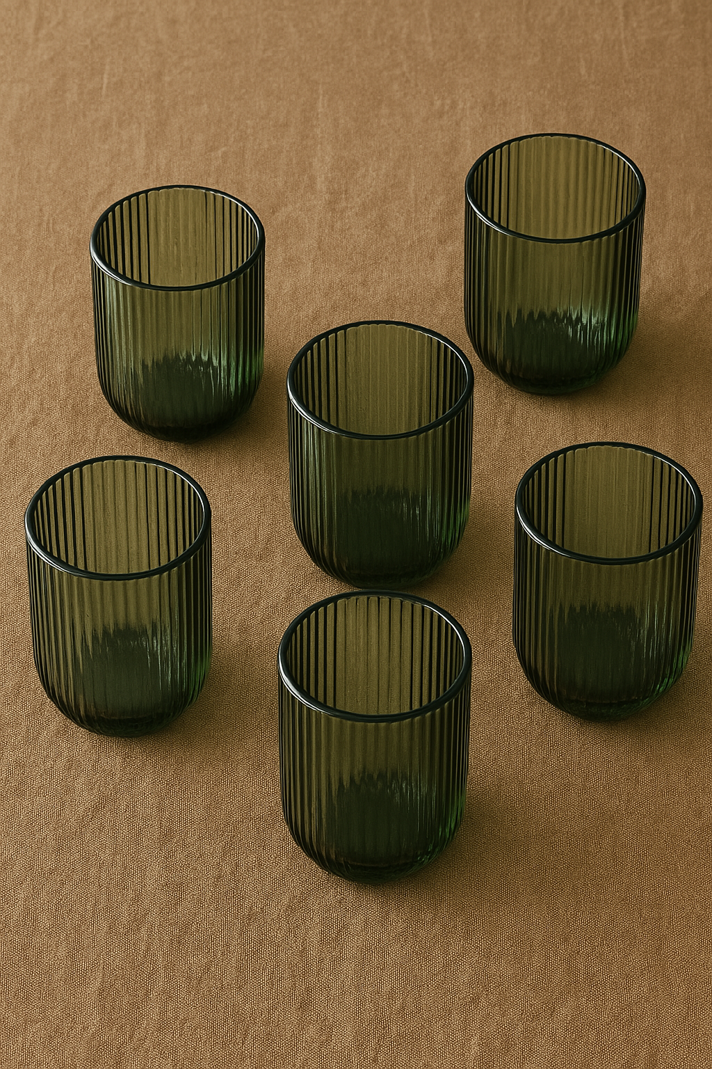 Čaše Moss Green 🌿 Set od 6 komada