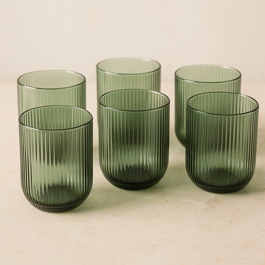 Čaše Moss Green 🌿 Set od 6 komada