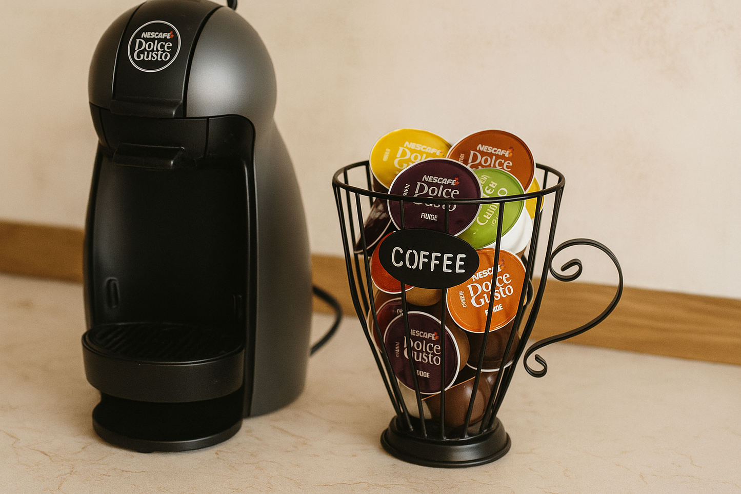 Stalak za kapsule ☕ Metalna šalica 19cm