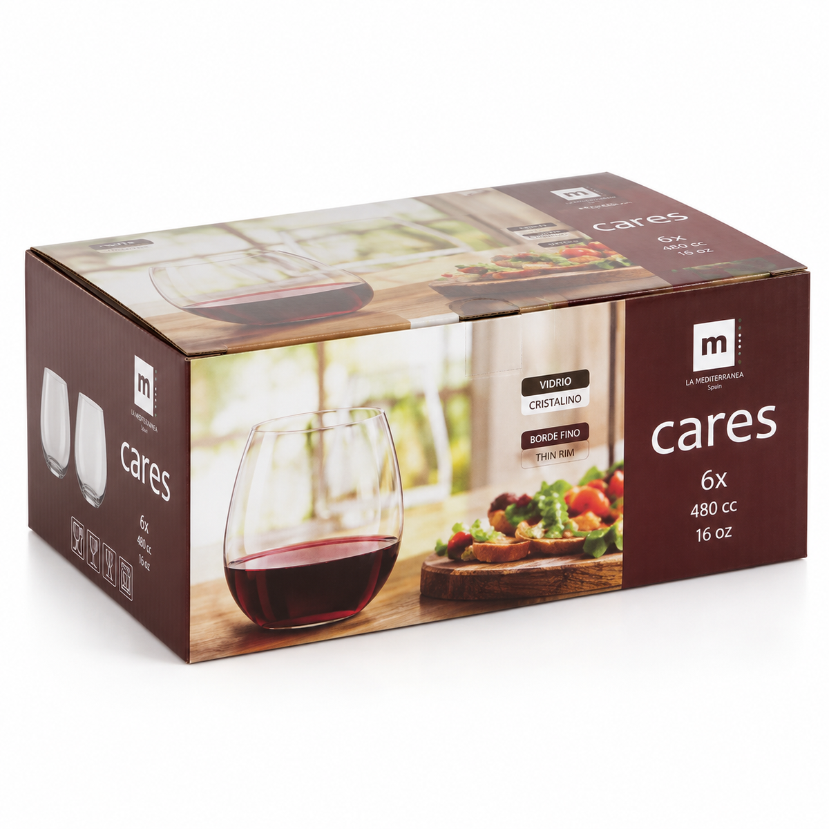 Set 6 čaša Cares 480ml