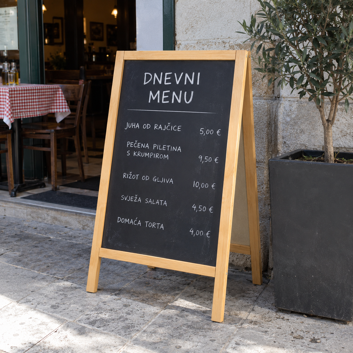 Ploča dvostrana za menu 95x45cm
