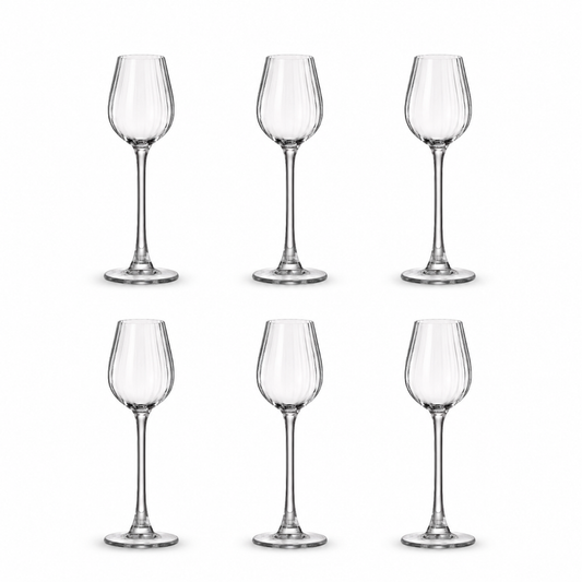 Crystal Bohemia Columba Optic, Columba Optic 90 ml, čaše za liker 90 ml, set čaša za liker, set čaša 6/1, kristalne čaše za liker, čašice za liker, čaše za rakiju, kristalne čaše za rakiju, čaše za travaricu, čaše za orahovac, čaše za višnjevac, čaša za limoncello, čaše za digestiv, čaše za žestoka pića, čaše za voćne rakije, elegantne čaše za liker, čaše na stalku za liker, Crystal Bohemia čaše, Bohemia Crystal čaše, češke kristalne čaše, profesionalne čaše za ugostiteljstvo, čaše za restorane, čaše za kon