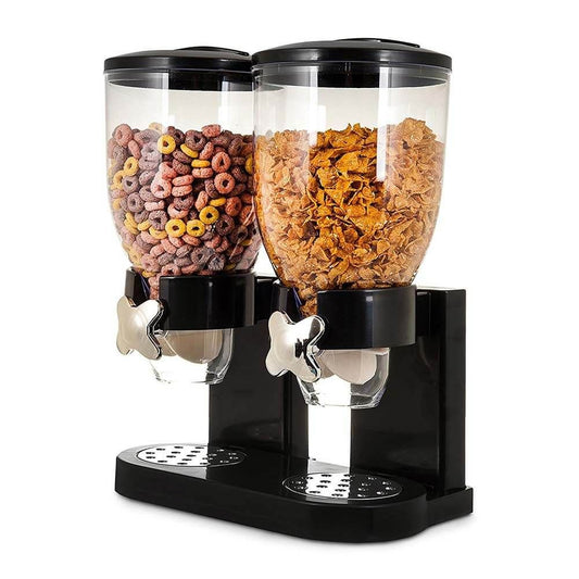 Dozator za žitne pahuljice s dvije posude za hotele, buffete i doručak. Idealan za cornflakes, müsli, granolu i suhu hranu. NIRS Oprema Split.
