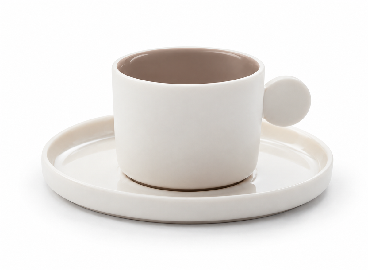 :ETER Cloud šalica, ETER Cloud by Vero, šalica 150 ml, šalica s tanjurićem, espresso šalica s tanjurićem, bež šalica za kavu, cloud šalica, šalica za espresso, šalica za macchiato, šalica za cortado, šalica za flat white, specialty coffee šalica, dizajnerska šalica, moderna šalica za kavu, šalica s okruglom ručkom, keramička šalica 150 ml, šalica za kafić, šalica za restoran, šalica za hotel, ugostiteljske šalice, šalice za specialty coffee bar, set šalica i tanjurić, minimalistička šalica, bež porculansko 