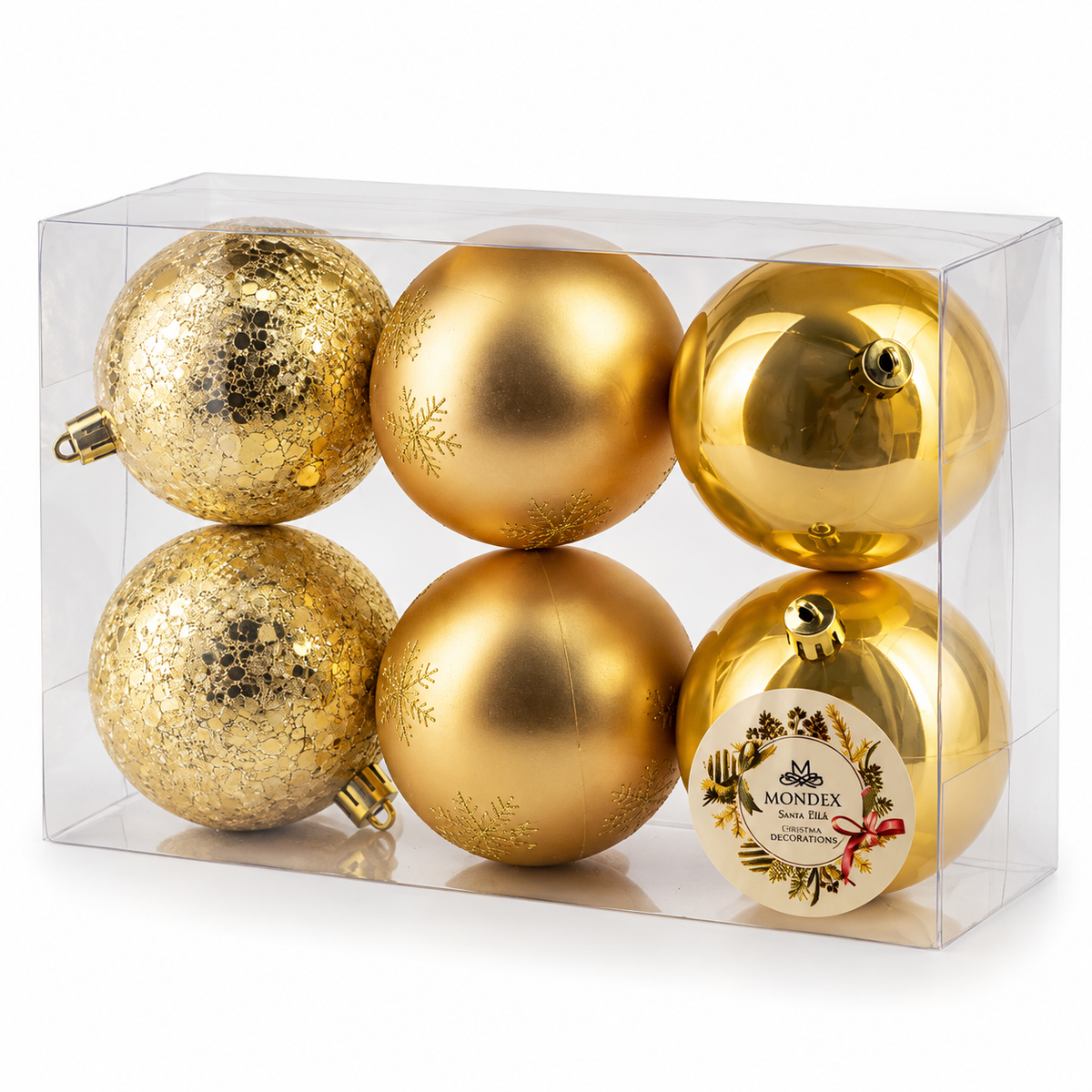 Božićne kuglice 8 cm – 6/1