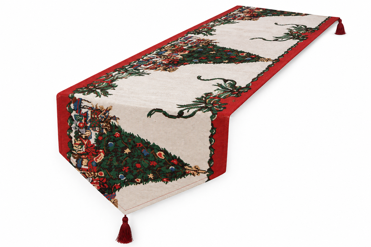 Božićni nadstolnjak Vintage 180 cm