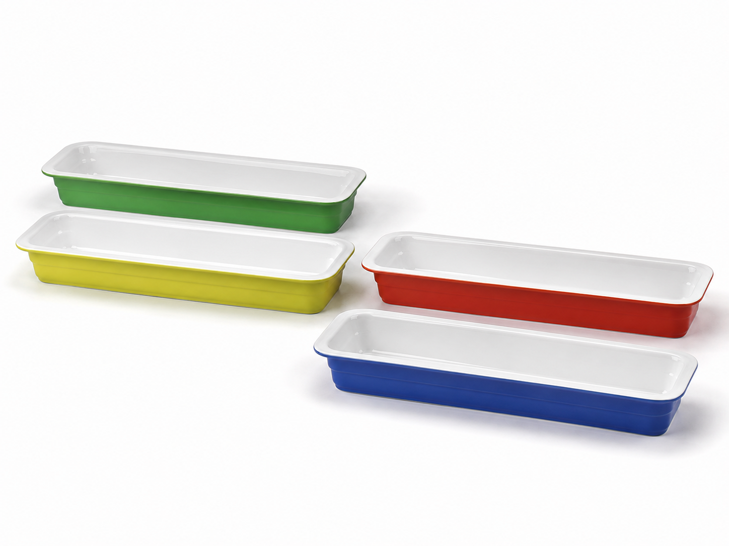 GN posuda 2/4, GN 2/4 porculan, porculanska GN posuda, GN posuda 53x16 cm, MPS GN posude, MPS porculan, plava GN posuda, zelena GN posuda, žuta GN posuda, GN posude za buffet, posude za švedski stol, hotelske GN posude, restoranske posude za serviranje, profesionalno posuđe za ugostiteljstvo, buffet oprema Hrvatska, ugostiteljska oprema Split, GN posude Split, GN posude Hrvatska, porculansko posuđe za restorane, oprema za hotele i restorane, NIRS Split.