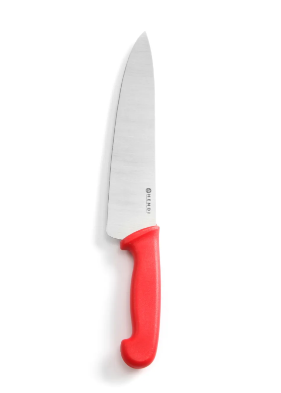 HACCP nož, chef’s nož, kuhinjski nož 24 cm, profesionalni nož 24 cm, Hendi nož, nož za meso, nož za povrće, nož za kuhare, kuhinjski pribor HACCP, HACCP pribor, nož u boji HACCP, crveni nož HACCP, zeleni nož HACCP, plavi nož HACCP, ugostiteljski nož, nož za restorane, nož za hotele, kuhinjski nož Hrvatska, HACCP nož Split, HACCP nož Zagreb, HACCP nož Rijeka, HACCP nož Osijek, kuhinjski alat HACCP, kuhinjski nož ugostiteljstvo, nož protiv kontaminacije, profesionalni kuhinjski pribor, nož od nehrđajućeg čeli