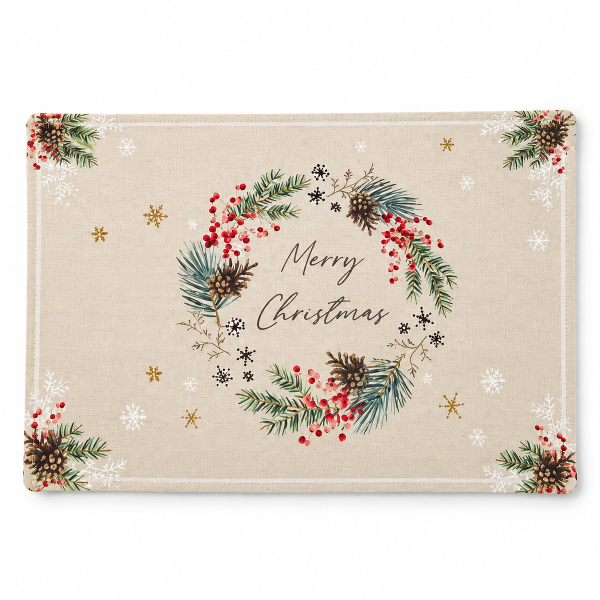 Božićni podmetač Merry Christmas 43×28 cm 🎄