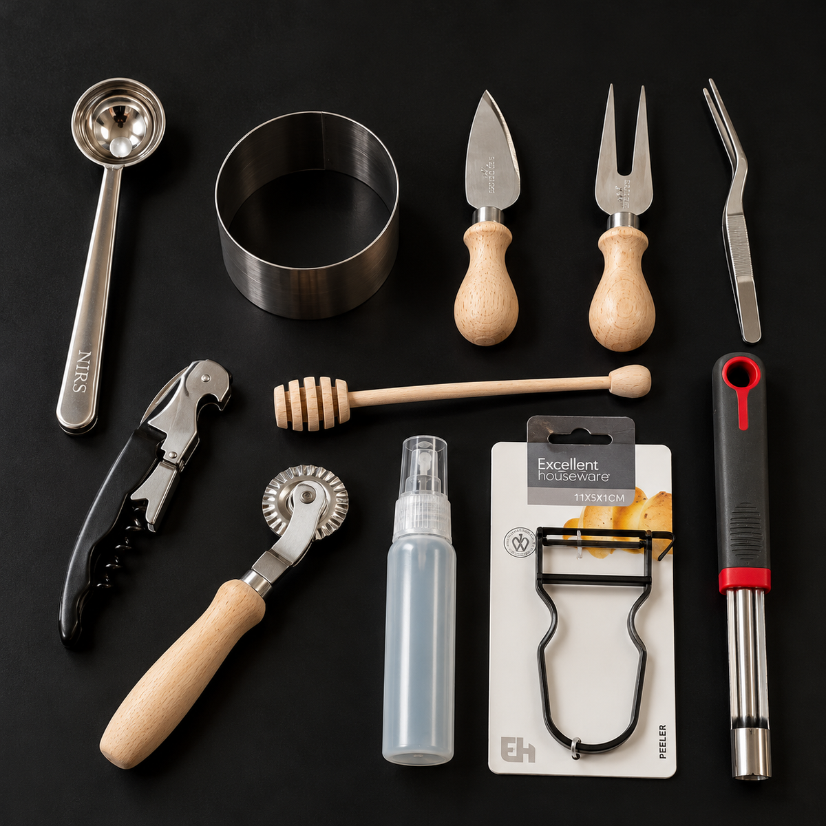 NIRS Gourmet set, gourmet poklon set, kuhinjski set, kuhinjski pribor, poklon za kuhara, poklon za ljubitelje kuhanja, profesionalni kuhinjski pribor, set kuhinjskih pomagala, poklon za gastronome, gourmet oprema, kuhinjski dodaci, pribor za serviranje, pribor za pripremu hrane, kulinarski poklon set, NIRS Split