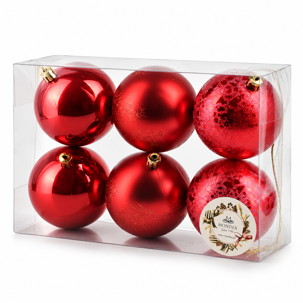 Božićne kuglice 8 cm – 6/1