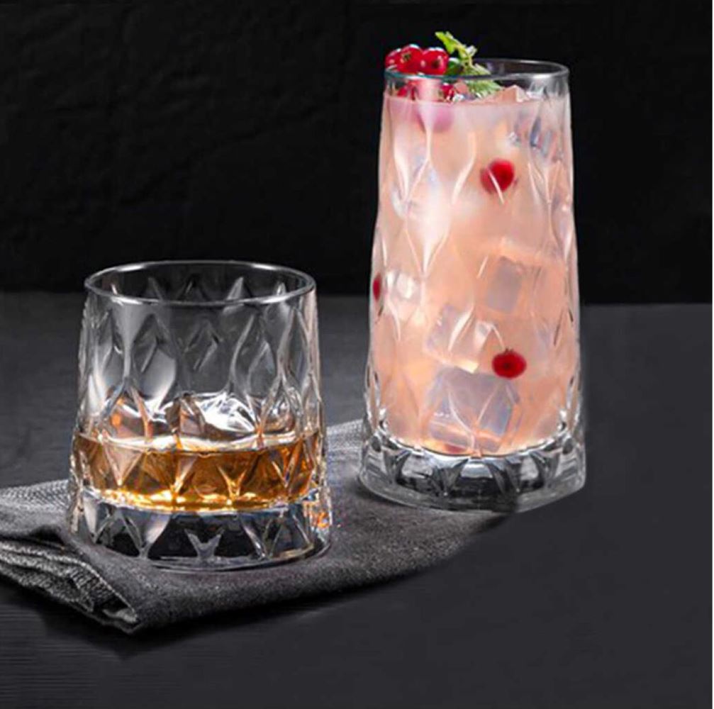 Set 4 čaše za koktele Leafy 450 ml
