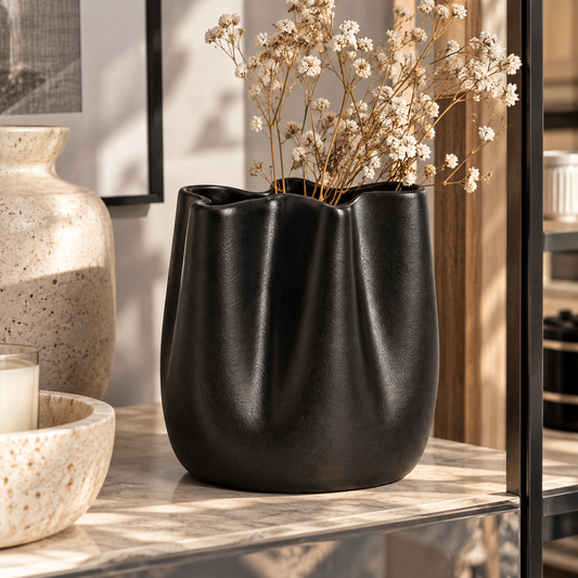 Vaza porculanska crna - Modern Twist