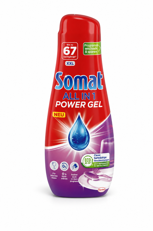 Somat All in 1 Power Gel, Somat gel za perilicu posuđa, gel za strojno pranje posuđa, sredstvo za perilicu posuđa, Somat XXL 67 pranja, deterdžent za perilicu posuđa, tekući gel za suđericu, sredstvo za suđericu, All in 1 gel za posuđe, gel za pranje posuđa u perilici, Somat Power Gel, sjaj za posuđe, čisto posuđe, pranje čaša u perilici, pranje tanjura u perilici, gel protiv masnoće, sredstvo za uklanjanje ostataka hrane, gel za apartmane, sredstvo za kuhinju, oprema za apartmane, sredstva za čišćenje Spli