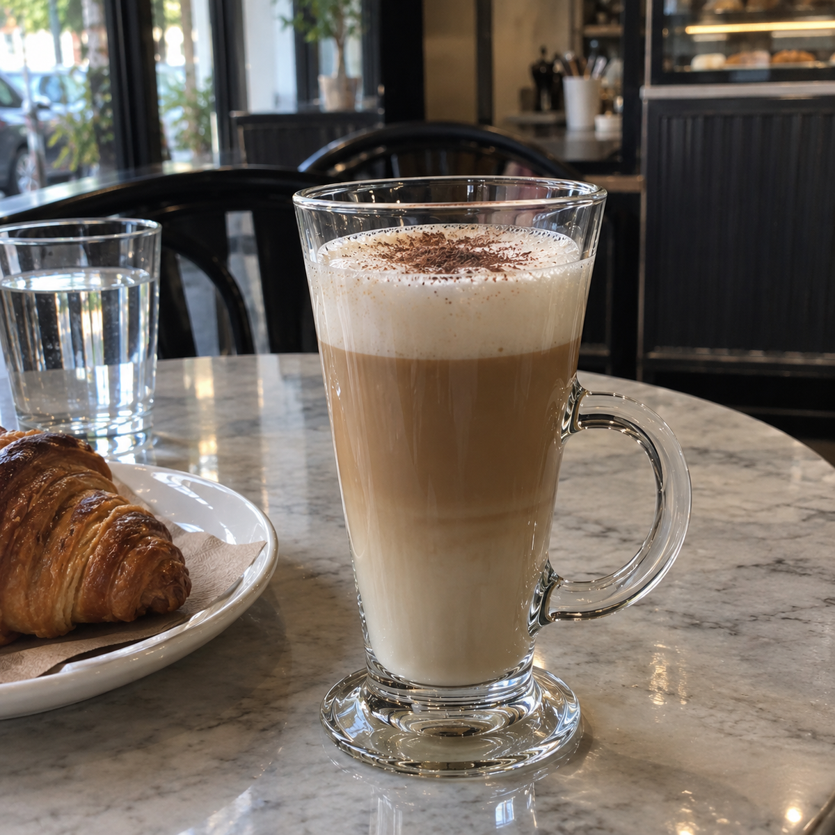 Staklena šalica s ručkom za irish coffe