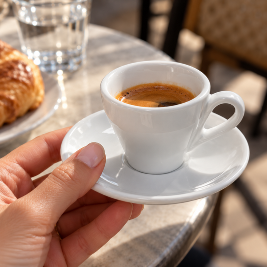 Šalica s tanjurićem Medri Breakfast 80 ml