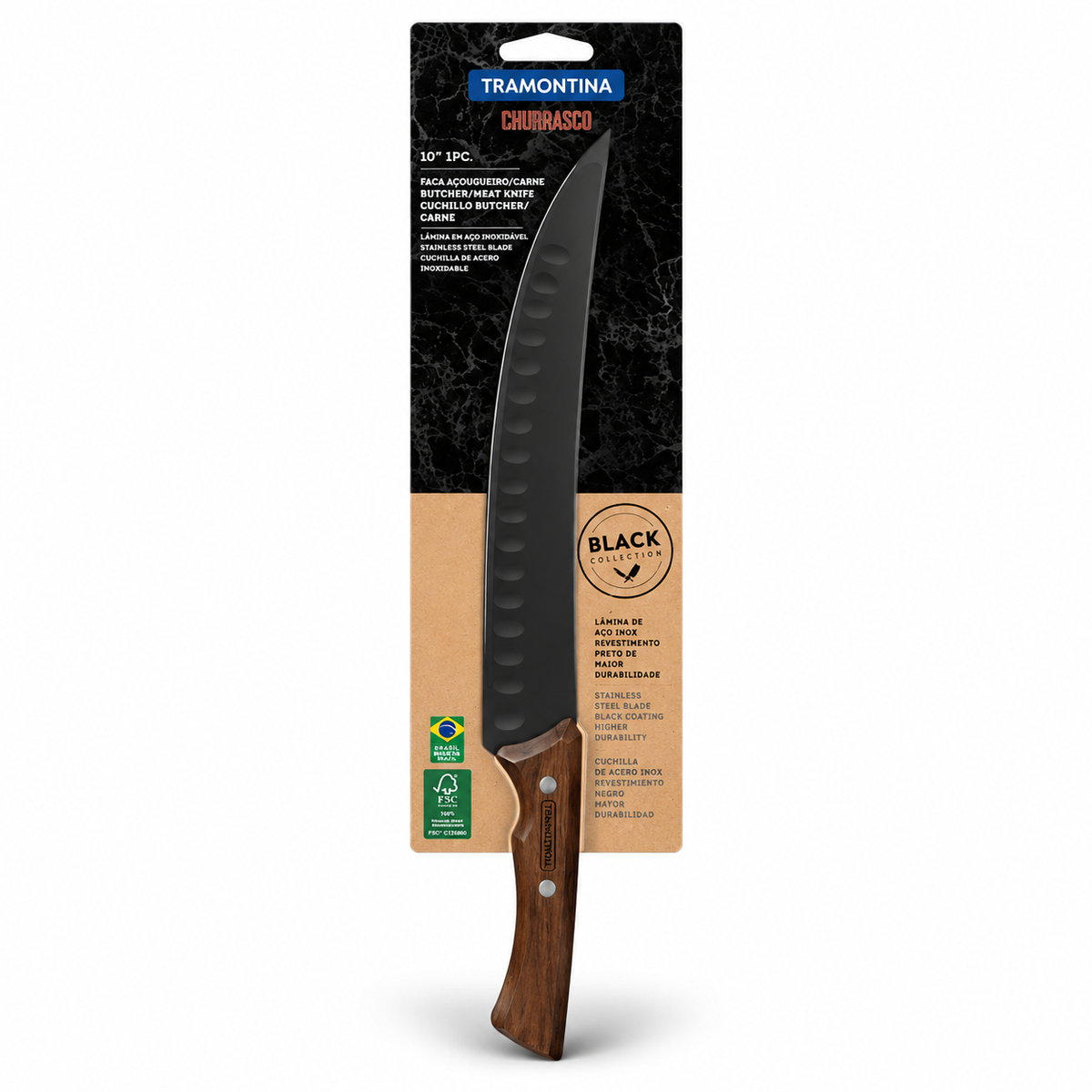 Nož mesarski Churrasco Black 24 cm oštrica