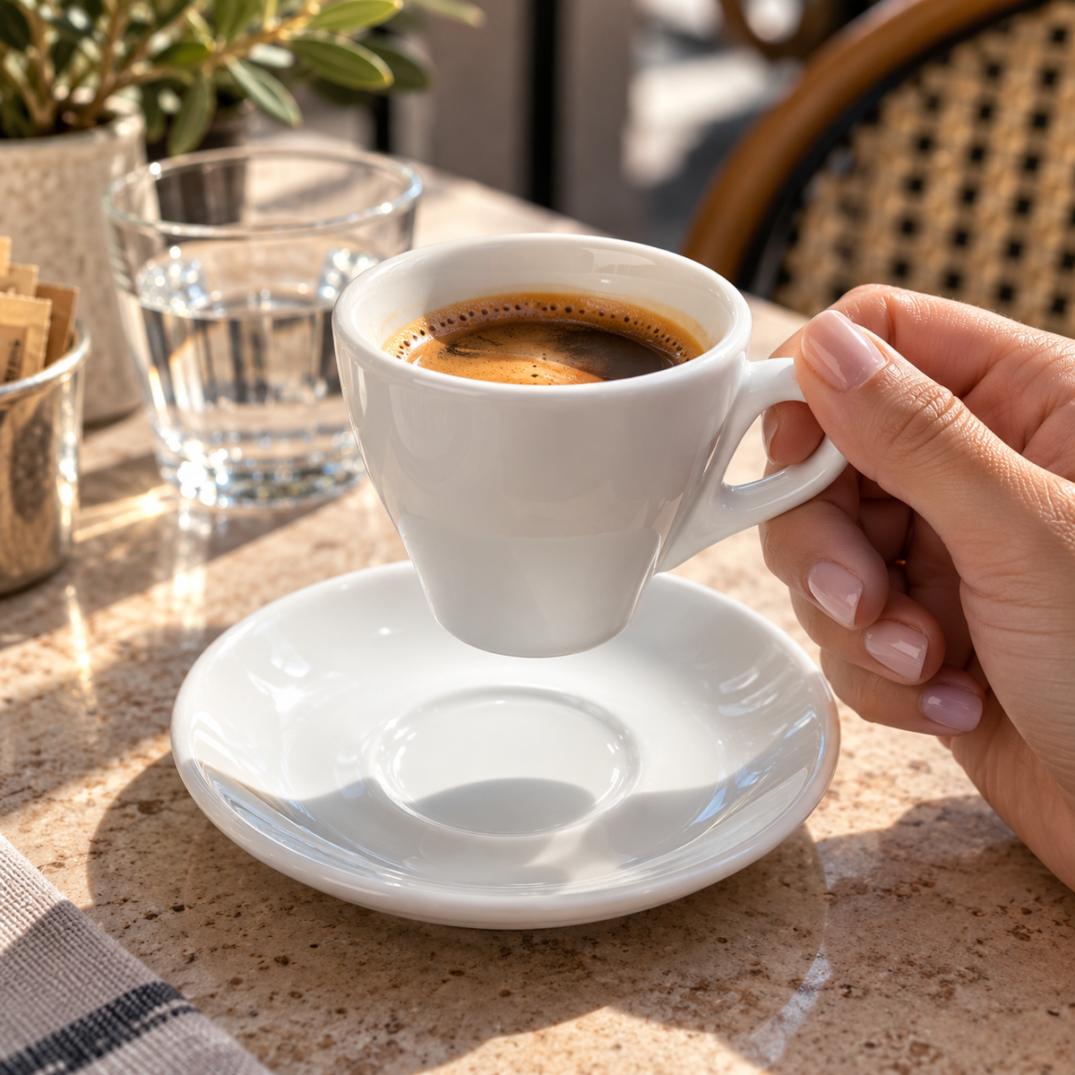 Šalica s tanjurićem Medri Breakfast 180 ml