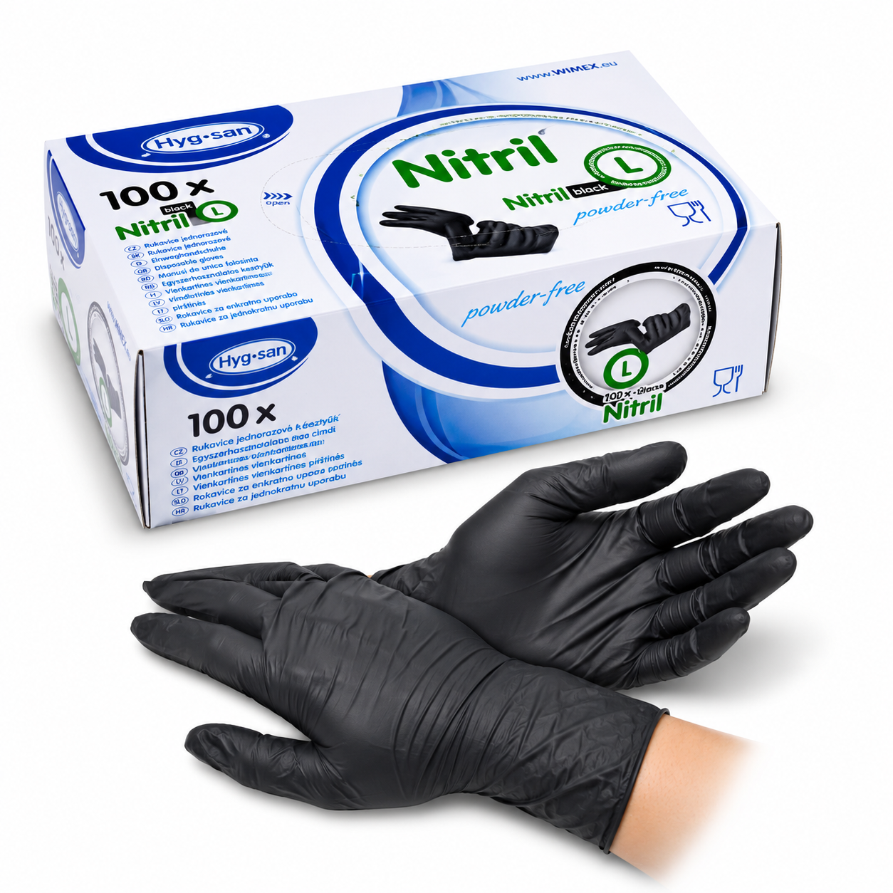 Wimex rukavice, Wimex nitrilne rukavice, Hyg-San rukavice, crne nitrilne rukavice, nitrilne rukavice, nitril rukavice, crne rukavice, rukavice za hranu, rukavice za kuhinju, rukavice za ugostiteljstvo, jednokratne rukavice, rukavice bez pudera, nitrilne rukavice bez pudera, crne rukavice bez pudera, rukavice 100 kom, nitrilne rukavice 100 kom, rukavice veličina S, nitrilne rukavice S, nitrilne rukavice M, nitrilne rukavice L, profesionalne rukavice, kuharske rukavice, rukavice za kuhare, rukavice za restora